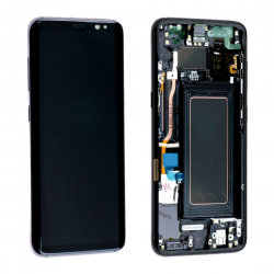 Ecran Samsung Galaxy S8 (G950F) Noir Carbone + Chassis (OLED)