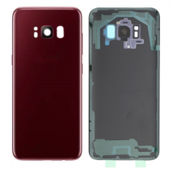 Vitre arrière Samsung Galaxy S8 (G950F) Rouge (Sans Logo)