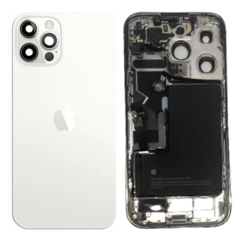 Châssis Complet iPhone 14 Pro Blanc - Connecteur de Charge + Batterie (Origine Demonté) Grade A