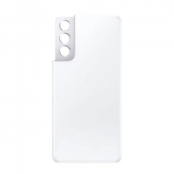 Vitre arrière Samsung Galaxy S21 5G (G991B) Phantom Blanc (Sans Logo)