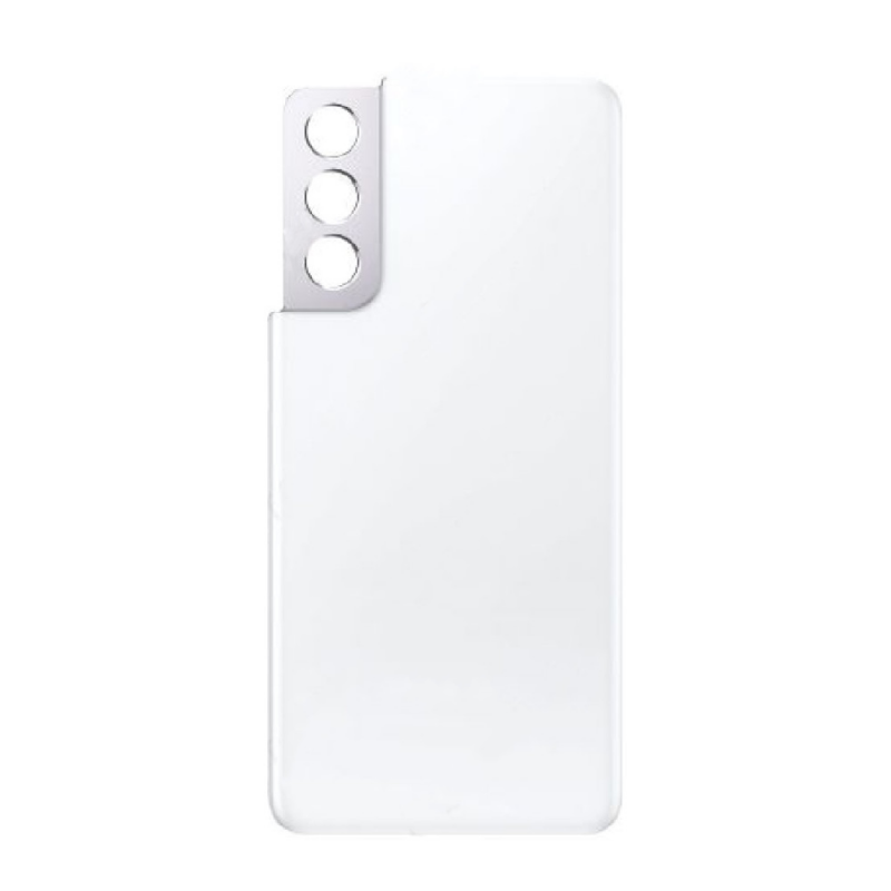Vitre arrière Samsung Galaxy S21 5G (G991B) Phantom Blanc (Sans Logo)