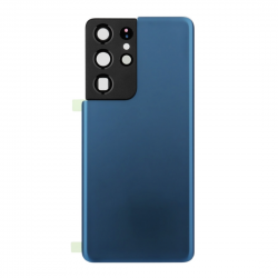 Samsung Vitre arrière Samsung Galaxy S21 Ultra 5G (G998B) Phantom Bleu (Sans Logo)