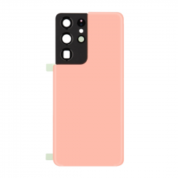 Samsung Vitre arrière Samsung Galaxy S21 Ultra 5G (G998B) Phantom Rose (Sans Logo)