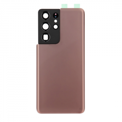 Samsung Vitre arrière Samsung Galaxy S21 Ultra 5G (G998B) Phantom Bronze (Sans Logo)