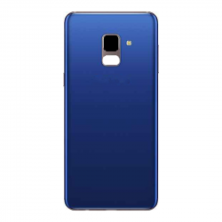 Samsung Vitre arrière Samsung Galaxy A8 2018 (A530F) Bleu (Sans Logo)