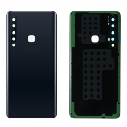 Samsung Vitre arrière Samsung Galaxy A9 2018 (A920F) Noir (Sans Logo)
