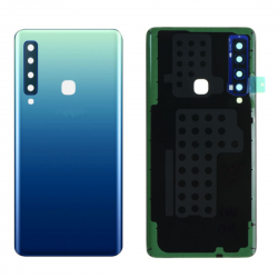 Samsung Vitre arrière Samsung Galaxy A9 2018 (A920F) Bleu (Sans Logo)