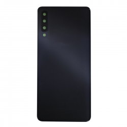 Samsung Vitre arrière Samsung Galaxy A7 2018 (A750F) Noir (Sans Logo)