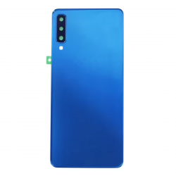 Samsung Vitre arrière Samsung Galaxy A7 2018 (A750F) Bleu (Sans Logo)