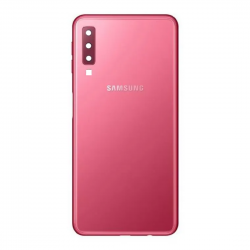 Vitre arrière Samsung Galaxy A7 2018 (A750F) Rose (Sans Logo)