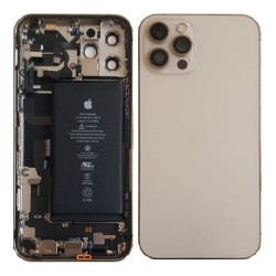 Châssis Complet iPhone 12 Pro Max Or - Connecteur de Charge + Batterie  (Origine Demonté) Grade A