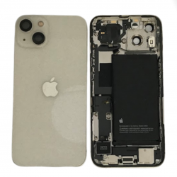 Châssis Complet iPhone 13 Blanc - Connecteur de Charge + Batterie (Origine Demonté) Grade B