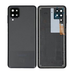 Samsung Vitre arrière Samsung Galaxy A12 (A125F) Noir (Original Démonté) - Grade A