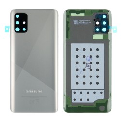 Samsung Vitre arrière Samsung Galaxy A51 (A515F) Prism Argent Sans Contour Lentille (Original Démonté) - Grade AB