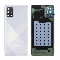 Samsung Vitre arrière Samsung Galaxy A71 (A715F) Blanc (Original Démonté) - Grade AB