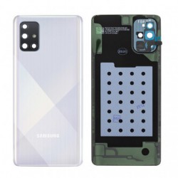 Vitre arrière Samsung Galaxy A71 (A715F) Blanc (Original Démonté) - Grade AB