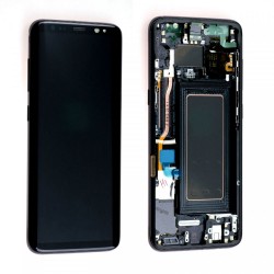 Ecran Samsung Galaxy S8 (G950F) Noir + Châssis (Original Reconditionné)