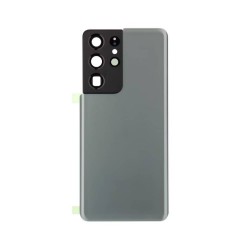 Samsung Vitre arrière Samsung Galaxy S21 Ultra 5G (G998B) Argent (Sans Logo)