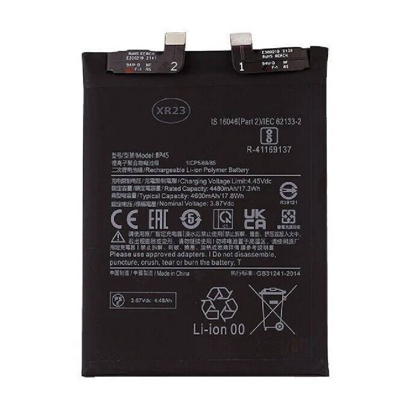 Xiaomi Batterie BP46 Xiaomi 12 / 12X Xiaomi Batterie BP46 Xiaomi 12 / 12X