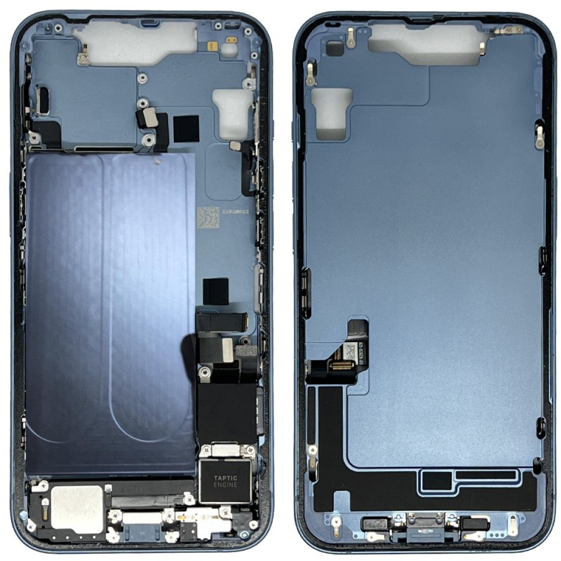 Châssis Arrière iPhone 14 sans Vitre Arrière sans Batterie Bleu (Origine Demonté)