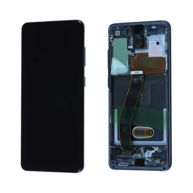 Ecran Samsung Galaxy S20 4G/5G (G980/G981) Noir + Châssis (Original Reconditionné)