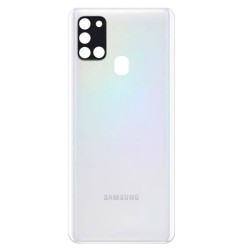 Samsung Vitre arrière Samsung Galaxy A21s Blanc (Original Démonté) - Grade AB