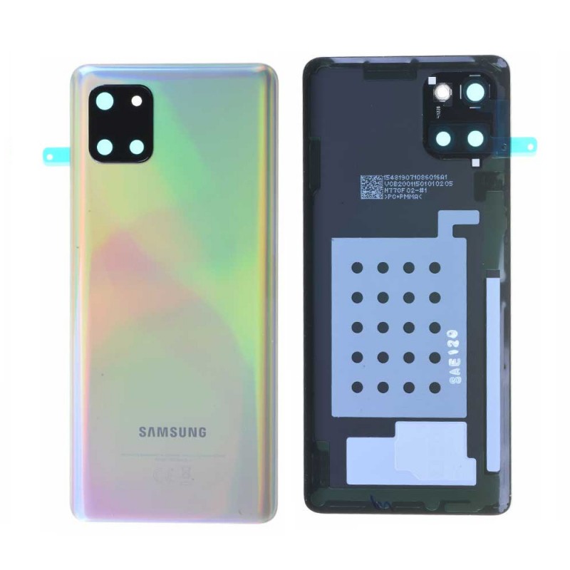 Vitre arrière Samsung Galaxy Note 10 Lite (N770F) Argent (Original Démonté) - Grade AB