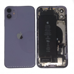 Châssis Complet iPhone 12 Violet - Connecteur de Charge + Batterie (Origine Demonté) Grade B