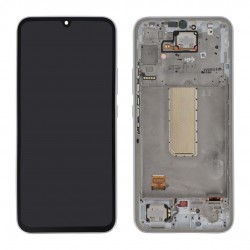 Samsung Ecran Samsung Galaxy A34 5G (A346B) Argent + Châssis (Service Pack)