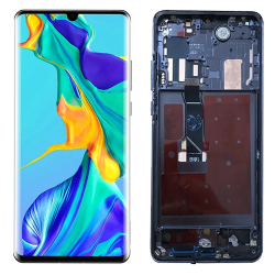 HUAWEI Ecran Huawei P30 Pro Blanc Sur Châssis (Reconditionné) avec Empreinte Digitale