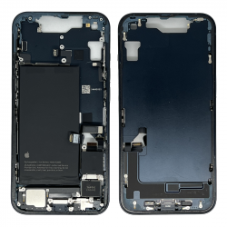 Châssis iPhone 14 Noir - Connecteur de Charge + Batterie sans Vitre Arrière (Origine Demonté) - Grade B