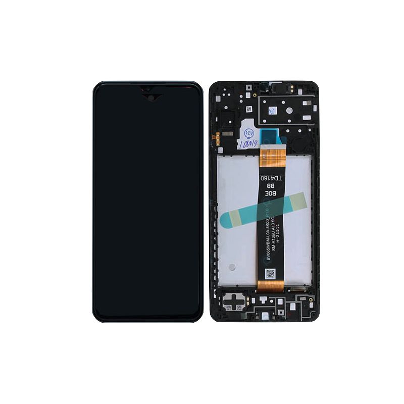 Samsung Ecran Samsung Galaxy A13 4G(A135) Noir + Châssis (Original) OEM S-637