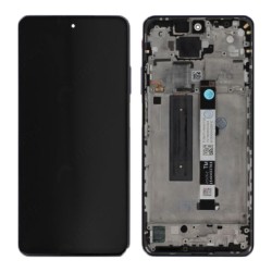 Ecran Xiaomi Mi 10T Lite 5G / Redmi Note 9 Pro 5G Noir + Châssis (Original) - OEM