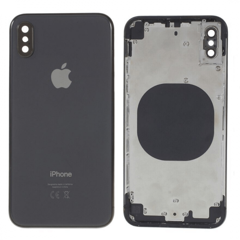 Châssis Complet iPhone X Noir - Connecteur de Charge (Origine Demonté) Grade B