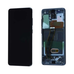 Ecran Samsung Galaxy S20 Ultra (G988F) Noir + Châssis (OEM Soft Oled)