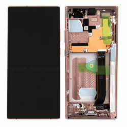 Ecran Samsung Galaxy Note 20 Ultra 4G/5G (N985/N986) Bronze + Châssis  (OEM Soft Oled)