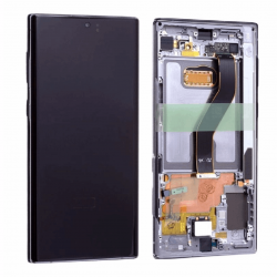 Ecran Samsung Galaxy Note 10 Plus (N975F) Argent + Châssis (OEM Soft Oled)