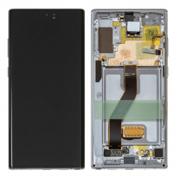 Ecran Samsung Galaxy Note 10 Plus (N975F) Gris + Châssis (OEM Soft Oled)