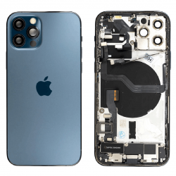 Châssis Complet iPhone 12 Pro Bleu - Connecteur de Charge (Origine Demonté) Grade B