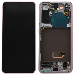 Samsung Ecran Samsung Galaxy S21 Phantom Pink + Châssis (OEM Soft Oled)