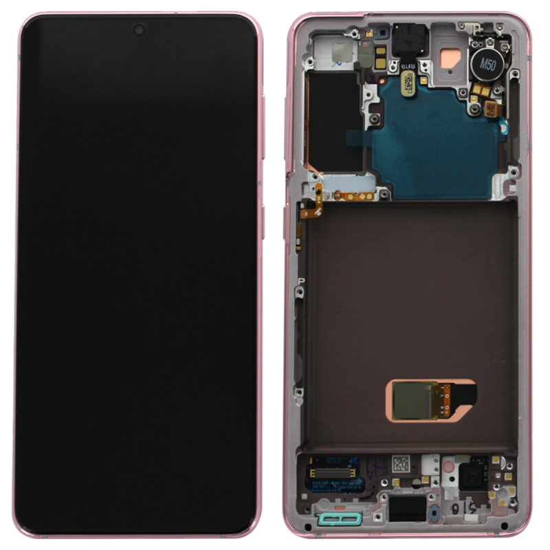 Samsung Ecran Samsung Galaxy S21 Phantom Blanc + Châssis (OEM Soft Oled) Samsung Ecran Samsung Galaxy S21 Phantom Blanc + Châssis (OEM Soft Oled)
