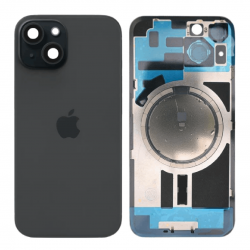Vitre Cache Arrière iPhone 15 Titane Noir (Origine Demonté) - Grade A