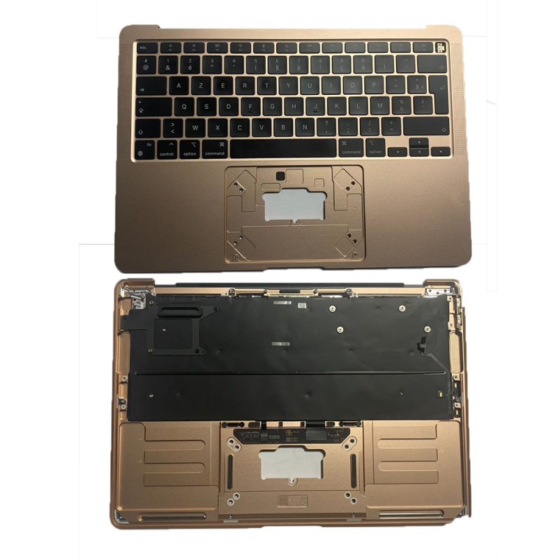 Apple Châssis Complet Apple MacBook Air 13 ″ Or A2337 - Châssis + Batterie + Tactile + Clavier QWERTY - Grade A Apple Châssis Complet Apple MacBook Air 13 ″ Or A2337 - Châssis + Batterie + Tactile + Clavier QWERTY - Grade A