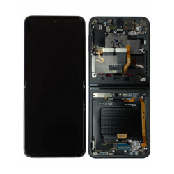 Ecran Samsung Galaxy Z Flip 3 5G Noir + Châssis (Original Démonté) - Grade B