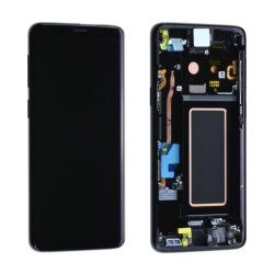 Samsung Ecran Samsung Galaxy S9 (G960F) Noir + Châssis (Service Pack)