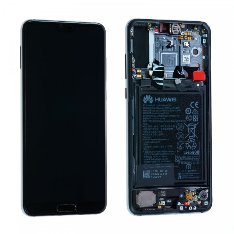 HUAWEI Ecran Huawei P20 Pro Bleu Sur Châssis + Batterie 02351WTP (Service Pack)