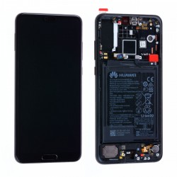 Ecran Huawei P20 Pro Noir Sur Châssis + Batterie 02351WQK (Service Pack)