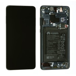 Ecran Huawei Mate 20 Noir Sur Châssis + Batterie 02352GTW (Service pack)