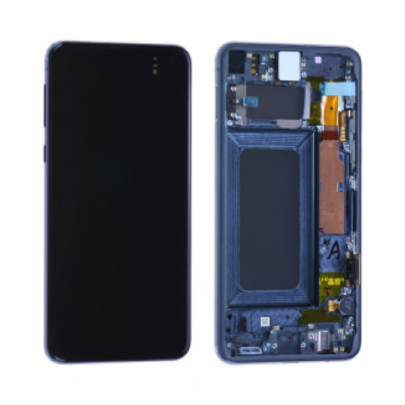 Ecran Samsung Galaxy S10 (G973F) Noir Prisme + Châssis (Service Pack)