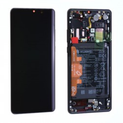 Ecran Huawei P30 Pro Noir Sur Châssis + Batterie 02352PBT (Service pack)